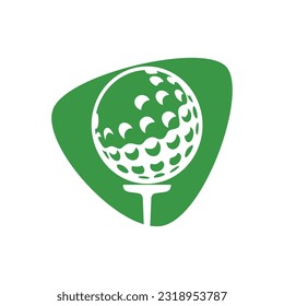 Golf ball. Golf game. golf ball Line art logos or icons



