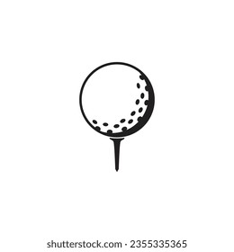 Golf ball. Golf game. golf ball Line art logos or icons

