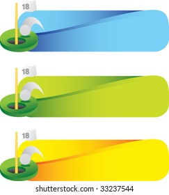 golf ball going into eighteenth hole