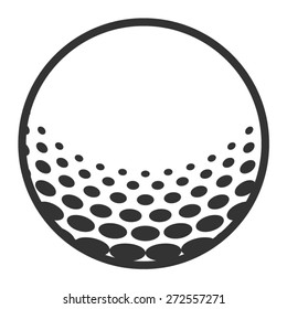 Golf Ball / Golfball Line Art Vector Icon For Sports Apps And Websites