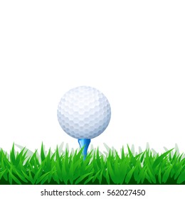 golf ball in grass
