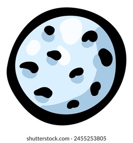 Golf Ball Hand Drawn Doodle Icon