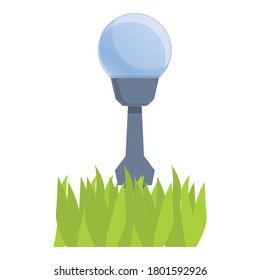 Golf ball icon. Cartoon of golf ball vector icon for web design isolated on white background