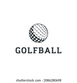 golf ball icon design template vector isolated illustration