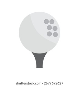 Modelo de design de ícone de bola de golfe isolado