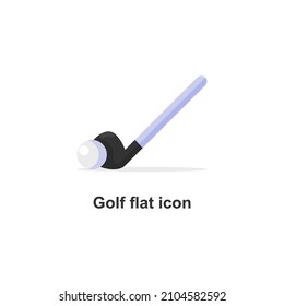 golf ball icon designed in flat and colorful style in golf sport vector illustration for sports icon theme