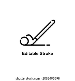 golf ball icon designed in outline style in sports icon theme