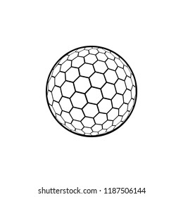 Golf ball icon. Element of balls icon for mobile concept and web apps. Detailed Golf ball icon can be used for web and mobile