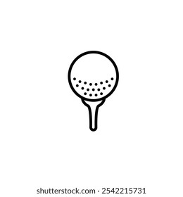 Golf ball icon flat vector design