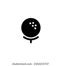 Golf ball icon flat vector design