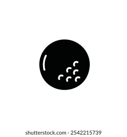 Golf ball icon flat vector design