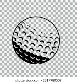 Golf Ball icon illustration on transparent background