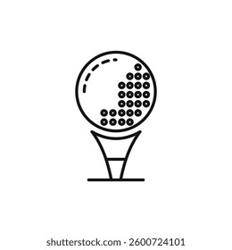 Golf ball icon isolated. simple vector icon on white background