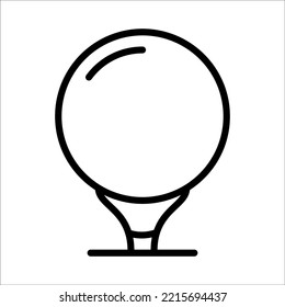 Golf Ball Icon Logo Design Vector Template Illustration Sign And Symbol Pixels Perfect