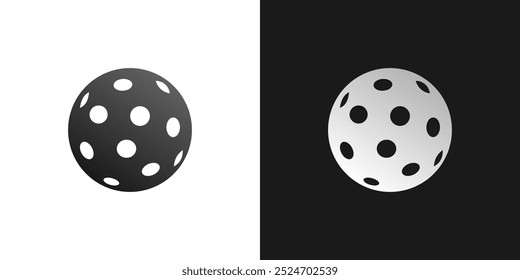 Golf ball icon logo vector background graphic black design isolated