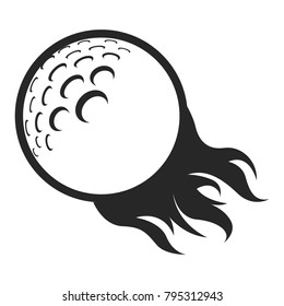 Golf ball icon on a white background, Vector illustration