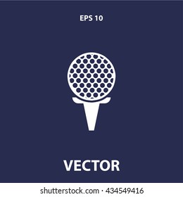 golf ball icon. golf ball sign