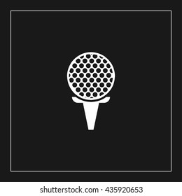 golf ball icon. golf ball sign
