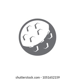 golf ball icon. Simple element illustration. golf ball symbol design template. Can be used for web and mobile on white background