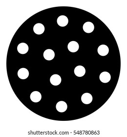 Golf ball icon. Simple illustration of golf ball vector icon for web