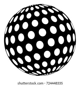 Golf ball icon. Simple illustration of golf ball vector icon for web