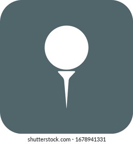 Golf ball icon. Vector illustration