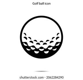 Golf ball icon vector illustration graphic on background