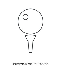 icono de bola de golf. ilustración vectorial