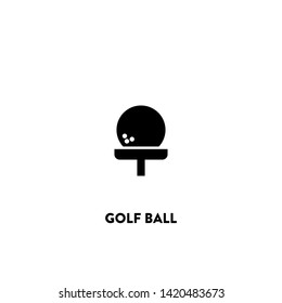 golf ball icon vector. golf ball sign on white background. golf ball icon for web and app