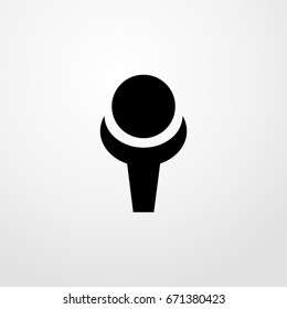 golf ball icon. vector sign symbol on white background