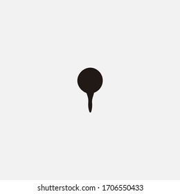 golf ball icon.golf ball vector on gray background