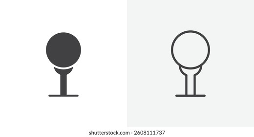 Golf ball icons design. vector icons for ui designs