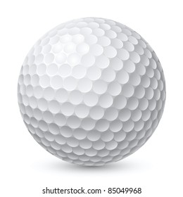 Golf Ball. Illustration on white background for design