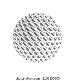 Golf Ball Illustrational Realistic Image Stock Vector (Royalty Free ...