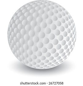 bola de golfe isolada