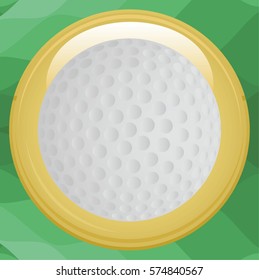 golf ball isolated