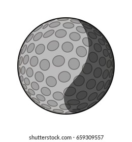 Golf ball isolated