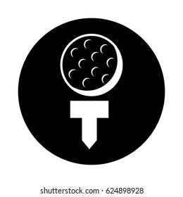 golf ball isolated icon
