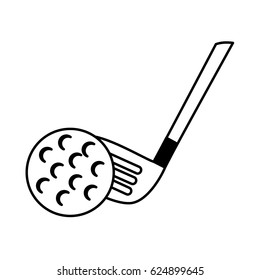 golf ball isolated icon