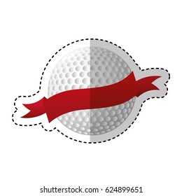 golf ball isolated icon