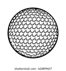 golf ball isolated icon