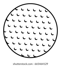 golf ball isolated icon
