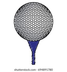 golf ball isolated icon