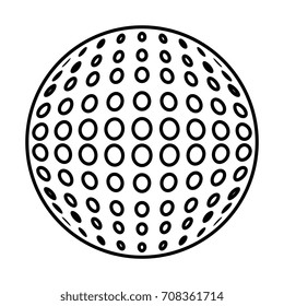 golf ball isolated icon