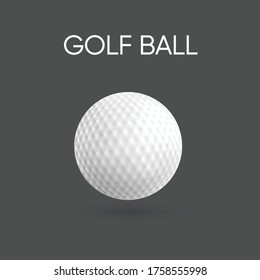 golf ball isolated over black background.vector
