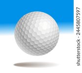 Golf Ball Isolated Sport 3d Illustration Vector