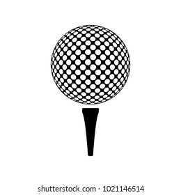 Golf ball isolated vector