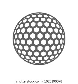 Golf ball isolated vector