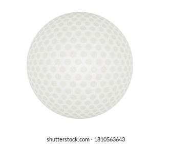 Balón de golf aislado. ilustración vectorial