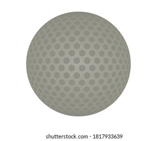 Golf ball isolated. vector illustration